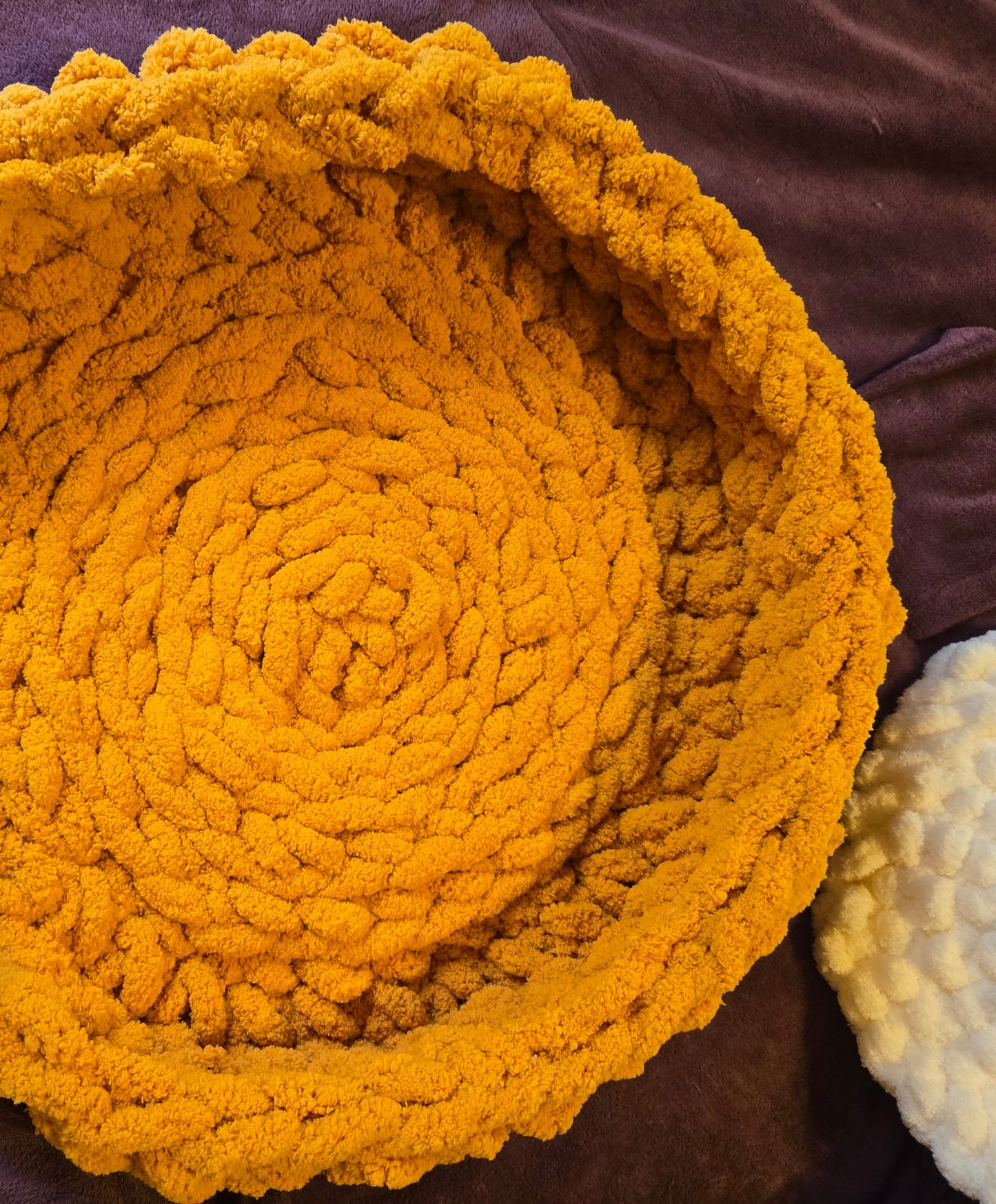 The Cloud Hand Knit Plush Pet Bed by Milton & Neo