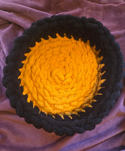 The Cloud Hand Knit Plush Pet Bed by Milton & Neo