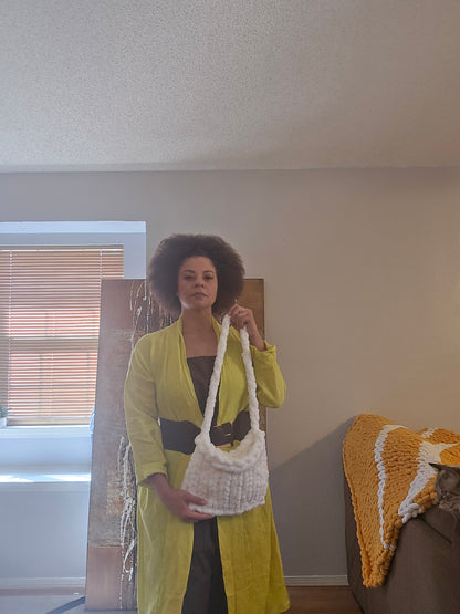 Puffin Puff Chunky Knit Purse