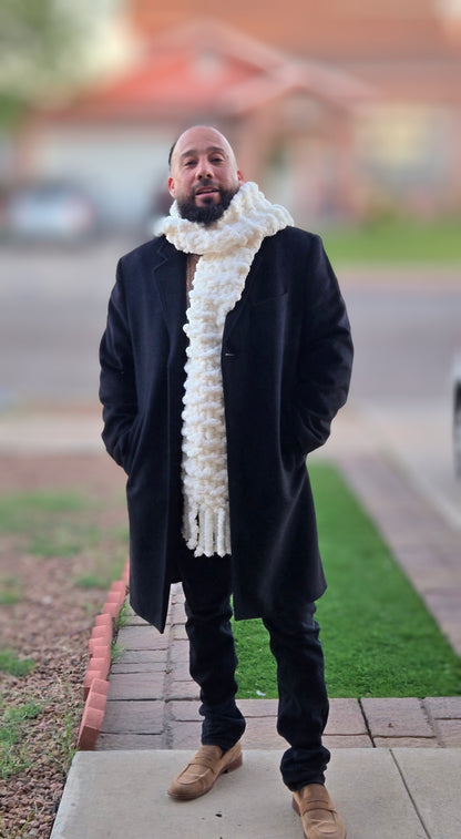 The Stratus Luxe Hand-Knit Ultra Plush Chunky Knit Scarf