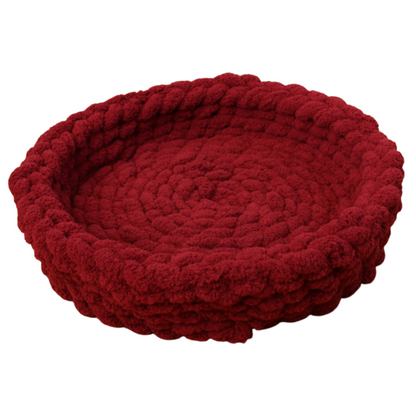 The Cloud Hand Knit Plush Pet Bed by Milton & Neo
