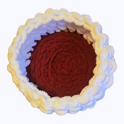 The Cloud Hand Knit Plush Pet Bed by Milton & Neo