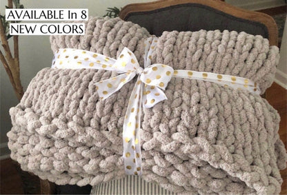 The Nimbus Throw | Hand Knit Cozy Blanket