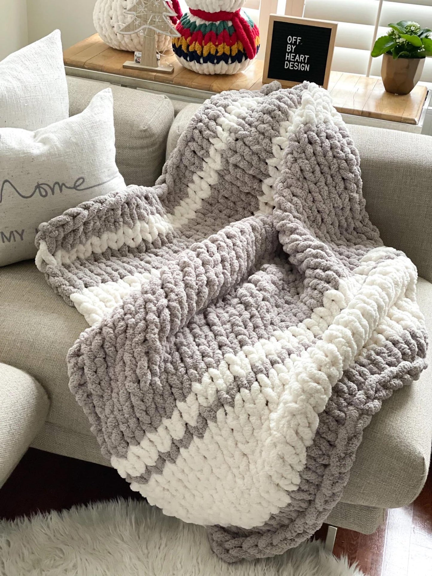 The Nimbus Throw | Hand Knit Cozy Blanket