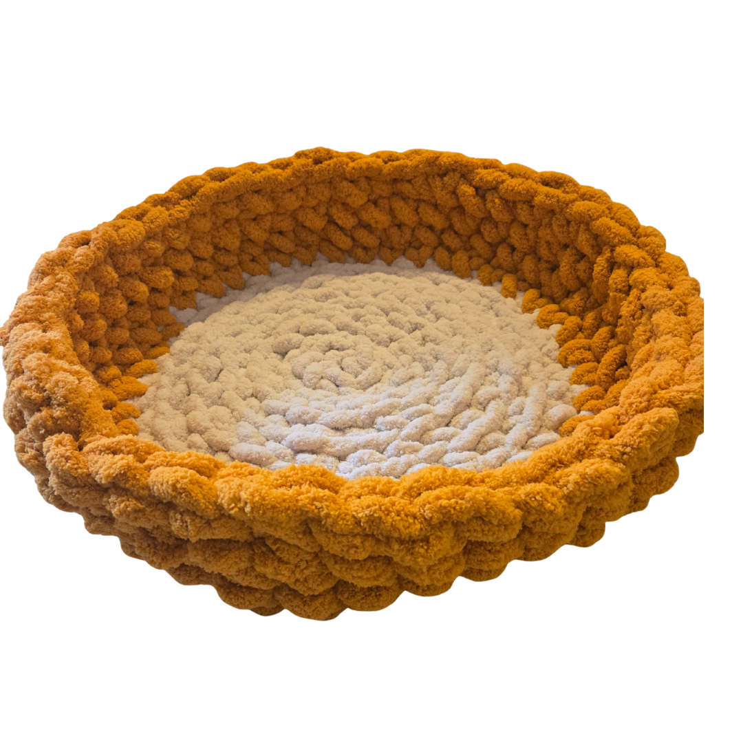 The Cloud Hand Knit Plush Pet Bed by Milton & Neo